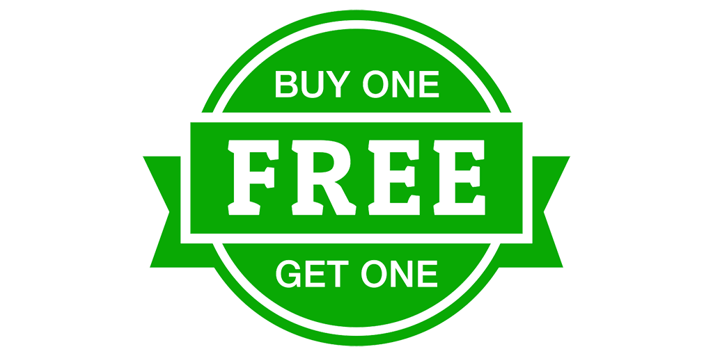 Buy one get one free promo
